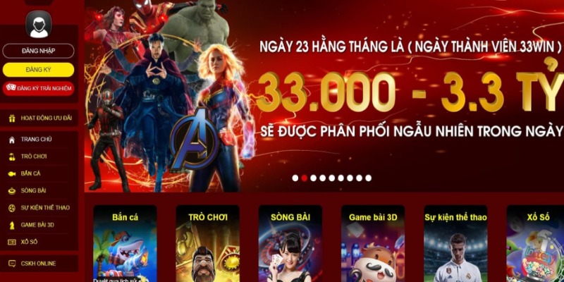 Ưu điểm nổi bật nhà cái 33win68